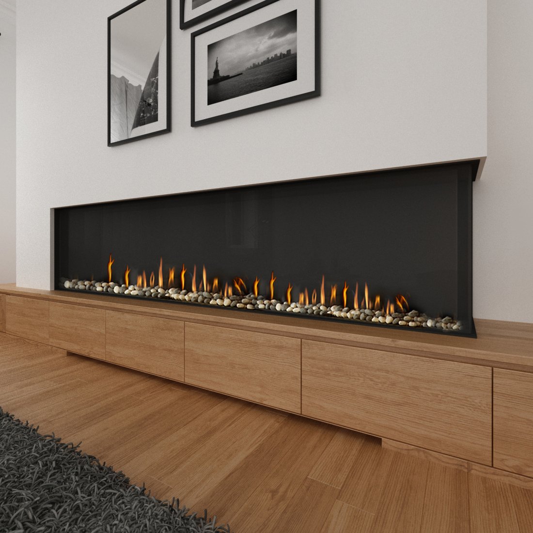 Ortal - Corner (LS/RS) 250H - Ortal Gas Fireplace
