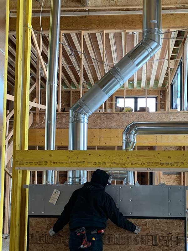 Custom Fireplace Installation