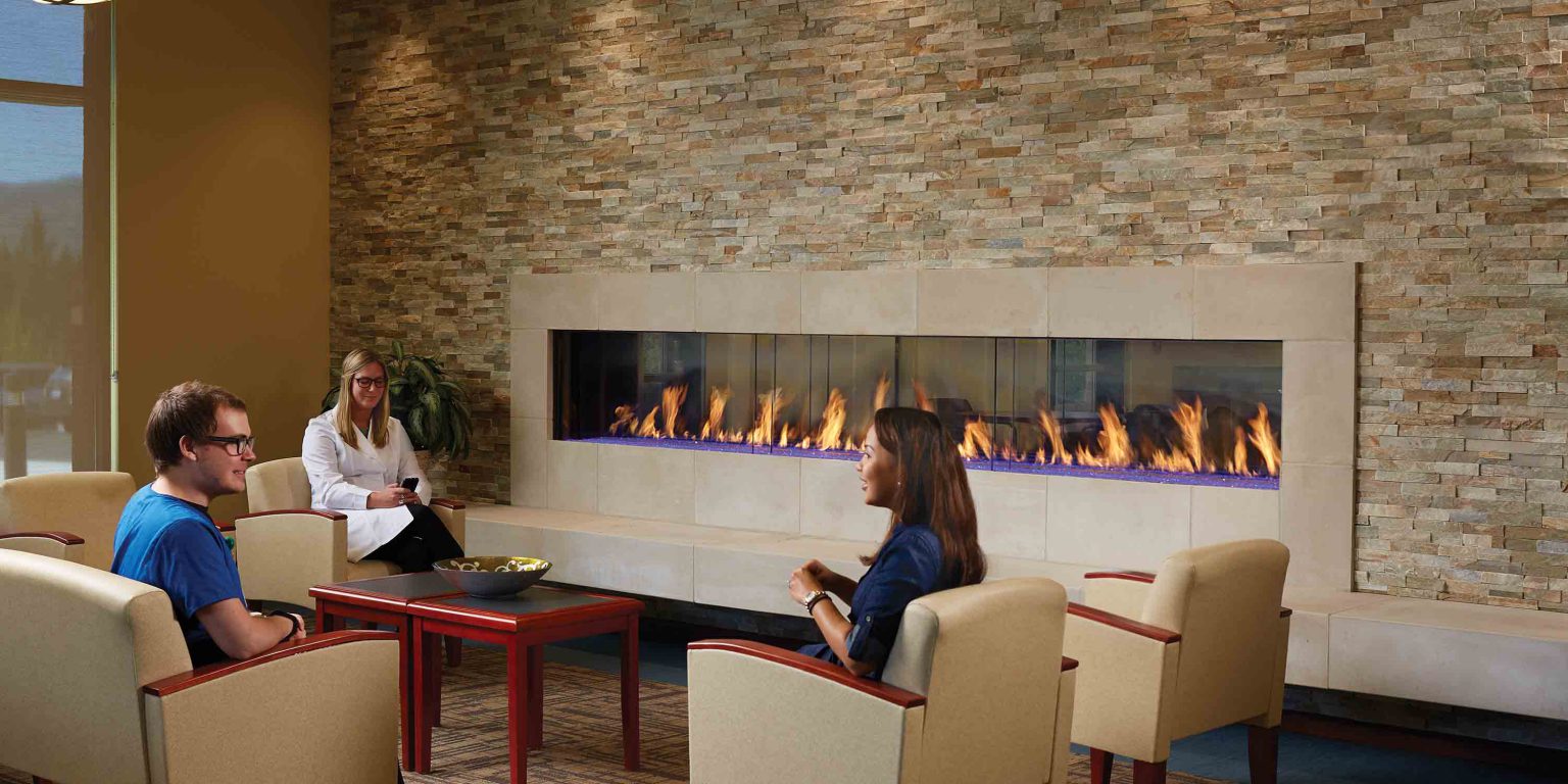 DaVinci Collection - See-Thru Linear Gas Fireplace - DaVinci Gas Fireplace