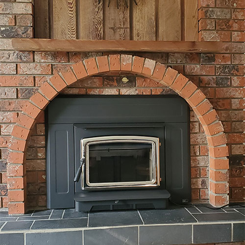 Fireplace Insert Installed