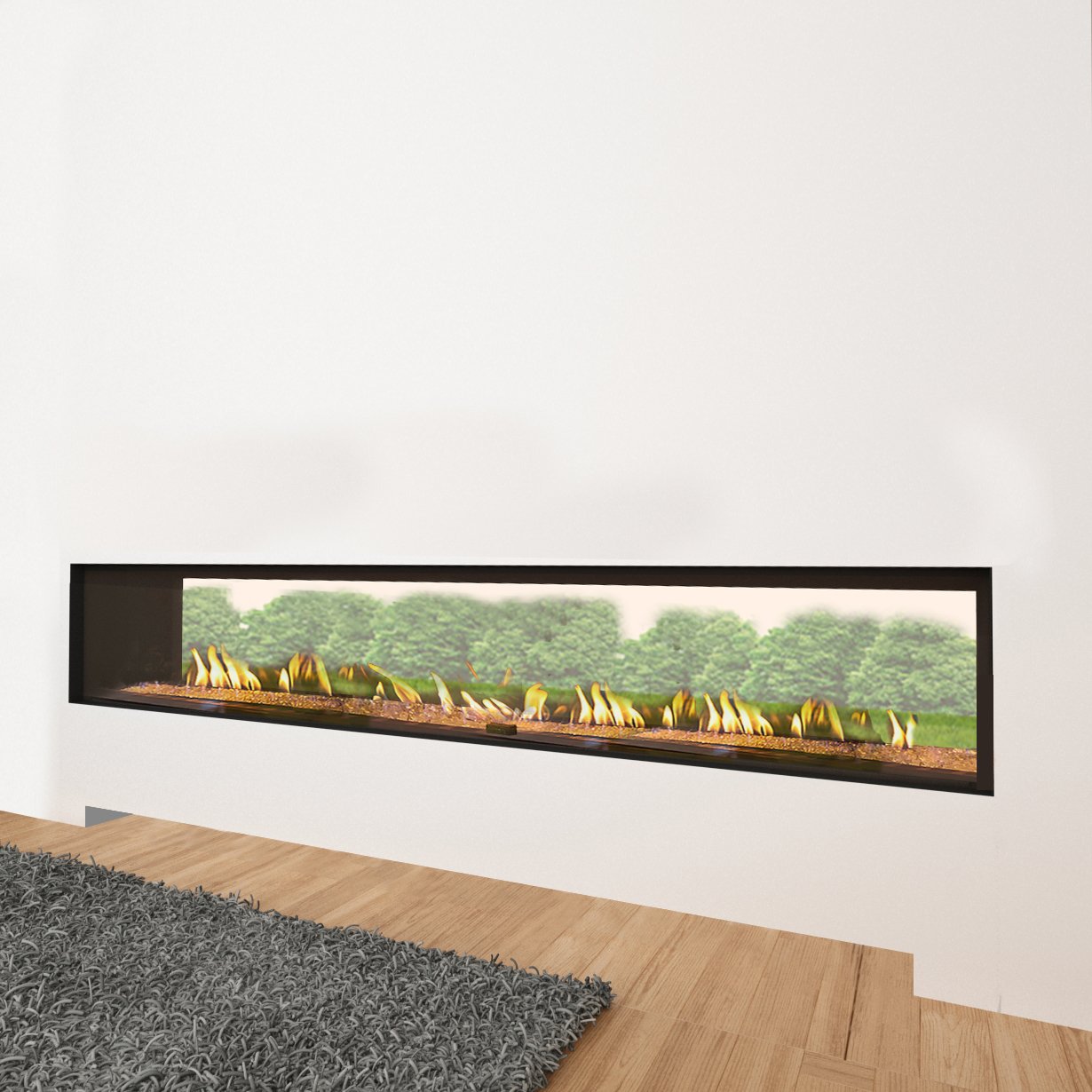 Ortal - Indoor-Outdoor Tunnel 250 - Ortal Gas Fireplace