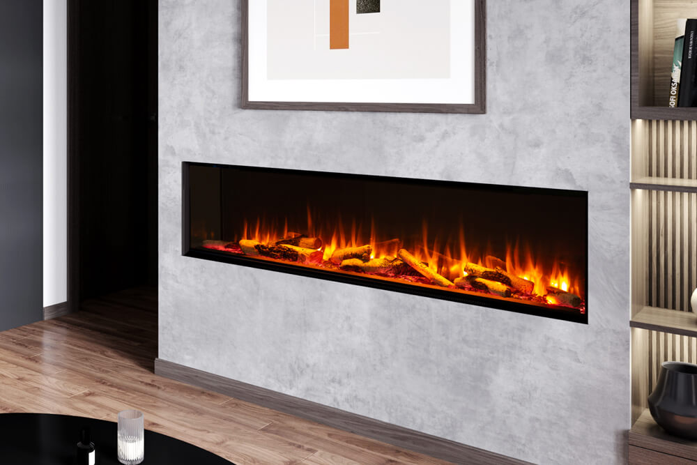 Valor - LEX4 Electric 72" - Valor Electric Fireplace