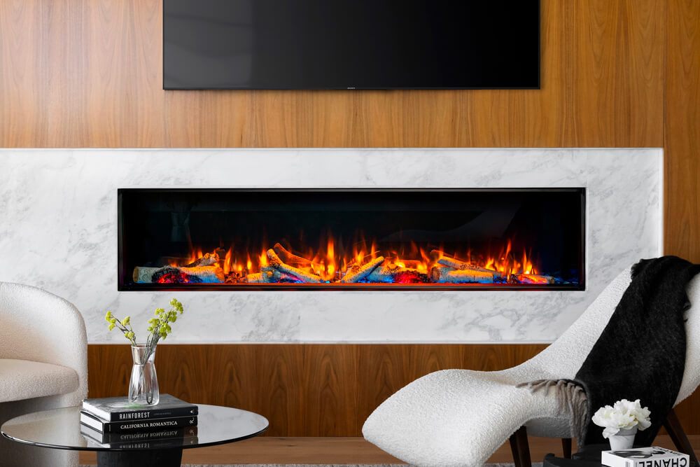 Valor - LEX4 Electric 72" - Valor Electric Fireplace