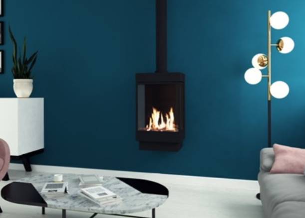 Ortal - Stand Alone Three Sided 40 - Ortal Gas Fireplace