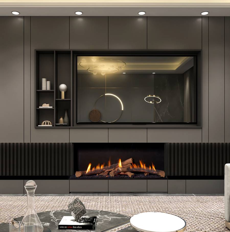 Ortal - Wilderness Three Sided 60H - Ortal Gas Fireplace