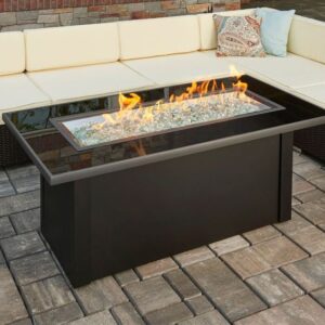 The Outdoor GreatRoom - Monte Carlo Linear Gas Fire Pit Table - The Outdoor Greatroom Company Gas Fire Table