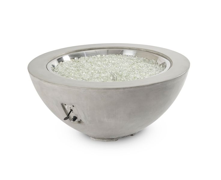 The Outdoor GreatRoom - Natural Grey Cove 42" Round Gas Fire Pit Bowl - The Outdoor Greatroom Company Gas Fire Bowl