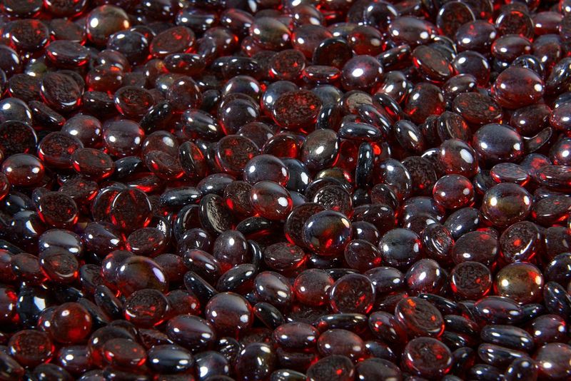 The Outdoor GreatRoom - Ruby Tempered Fire Glass Gems - The Outdoor Greatroom Company Media