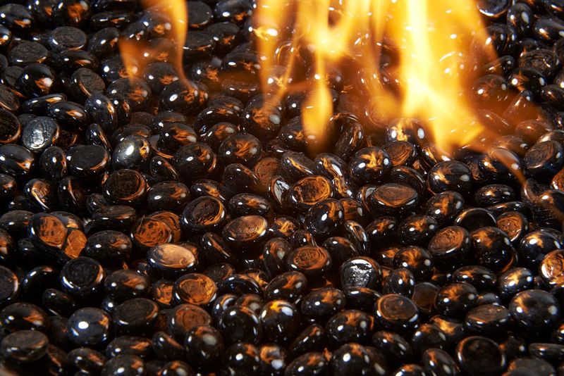 The Outdoor GreatRoom - Black Onyx Tempered Fire Glass Gems - The Outdoor Greatroom Company Media