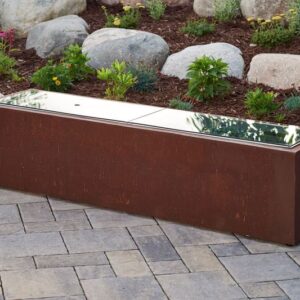 The Outdoor GreatRoom - 12" x 64" Linear Grey Glass Burner Cover (2 pieces) - The Outdoor Greatroom Company Fire Pit Cover