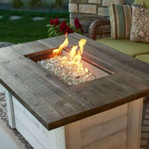 The Outdoor GreatRoom - Alcott Rectangular Gas Fire Pit Table - The Outdoor Greatroom Company Gas Fire Table