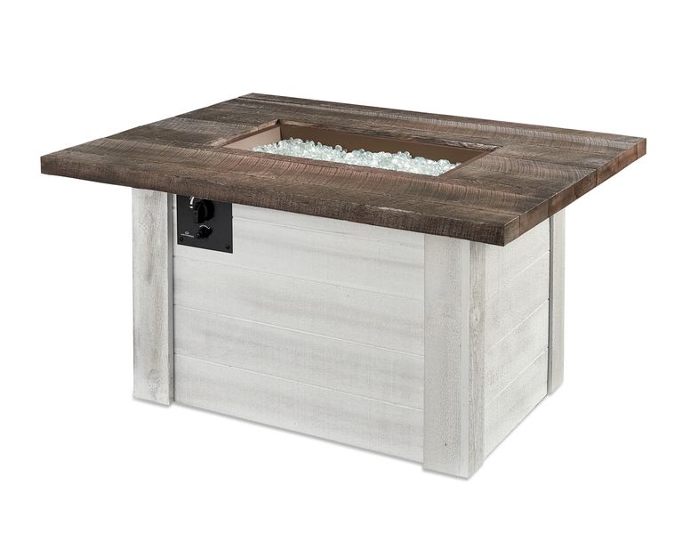 The Outdoor GreatRoom - Alcott Rectangular Gas Fire Pit Table - The Outdoor Greatroom Company Gas Fire Table