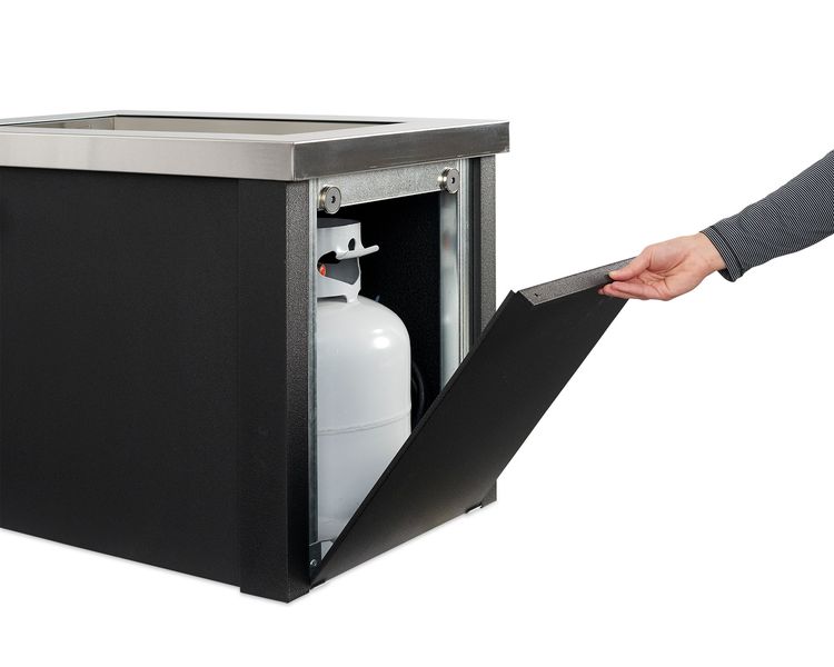 The Outdoor GreatRoom - Stainless Steel Providence Rectangular Gas Fire Pit Table - The Outdoor Greatroom Company Gas Fire Table