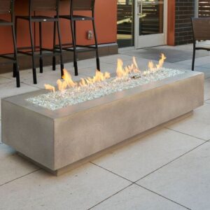 The Outdoor GreatRoom - Natural Grey Cove 72" Linear Gas Fire Table - The Outdoor Greatroom Company Gas Fire Table