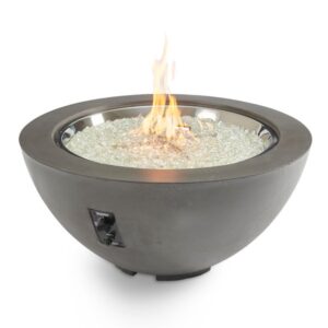 The Outdoor GreatRoom - Midnight Mist Cove 42" Round Gas Fire Pit Bowl - The Outdoor Greatroom Company Gas Fire Bowl