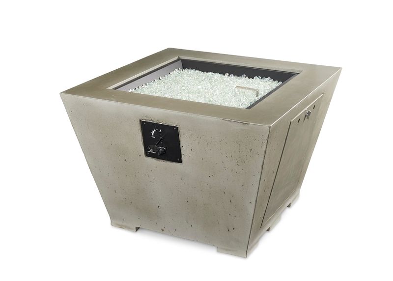 The Outdoor GreatRoom - Cove Square Gas Fire Pit Bowl - The Outdoor Greatroom Company Gas Fire Bowl
