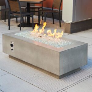 The Outdoor GreatRoom - Natural Grey Cove 54" Linear Gas Fire Table - The Outdoor Greatroom Company Gas Fire Table