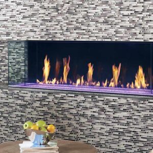 DaVinci Collection - Bay Linear Gas Fireplace - DaVinci Gas Fireplace