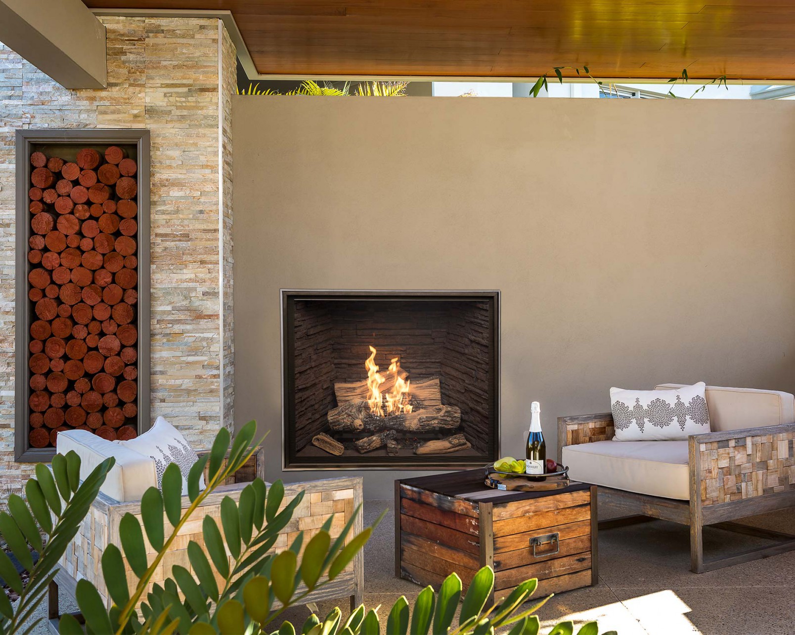 TC42 Outdoor with Madison Panels and Chalet Burner