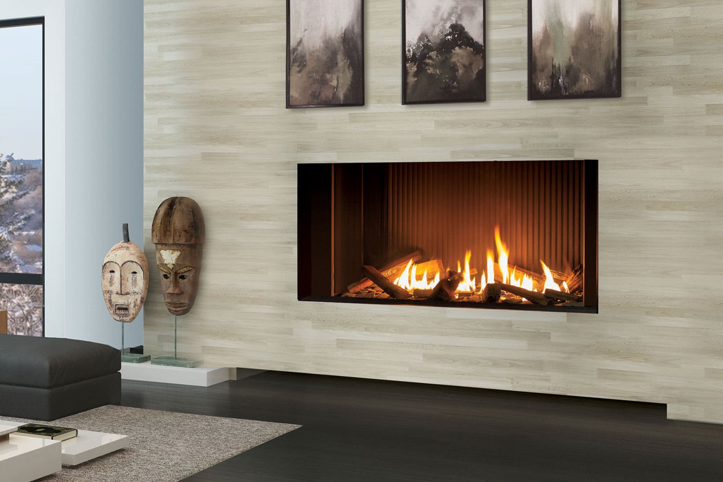 Urbana - U50 Tall Linear Fireplace