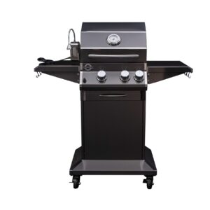 Jackson Grills - LUX 400 Black Stainless Steel Gas Grill Cart