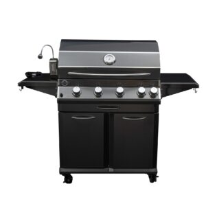 Jackson Grills - LUX 700 Black Stainless Steel Gas Grill Cart