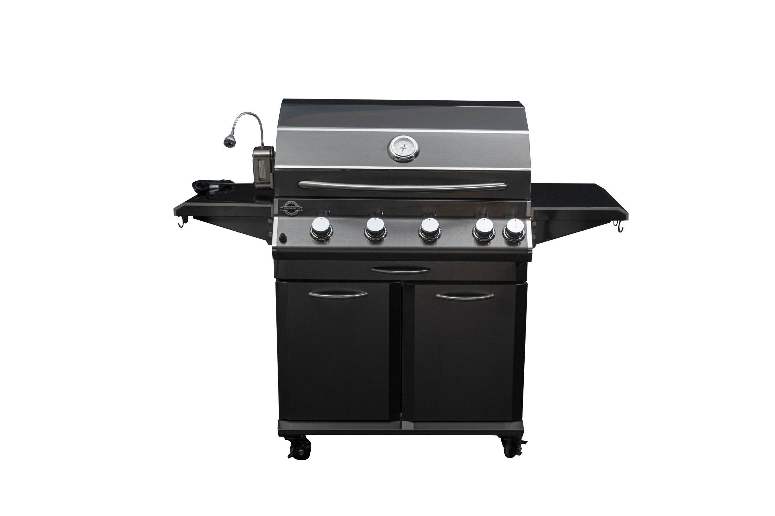 Jackson Grills - LUX 700 Black Stainless Steel Gas Grill Cart